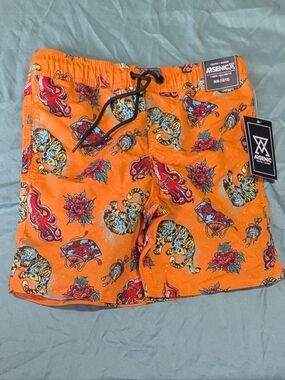 NWT Arsenic M (10/12) Tiger Swim Trunks *D12